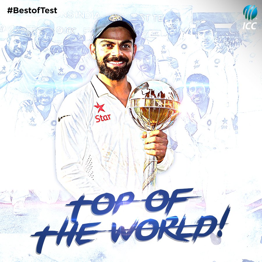 NUMBER ONE! India are the #BestOfTest!