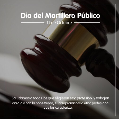 rodoabenitez's tweet photo. Feliz día a todos martilleros públicos https://t.co/B1tLw7itek
