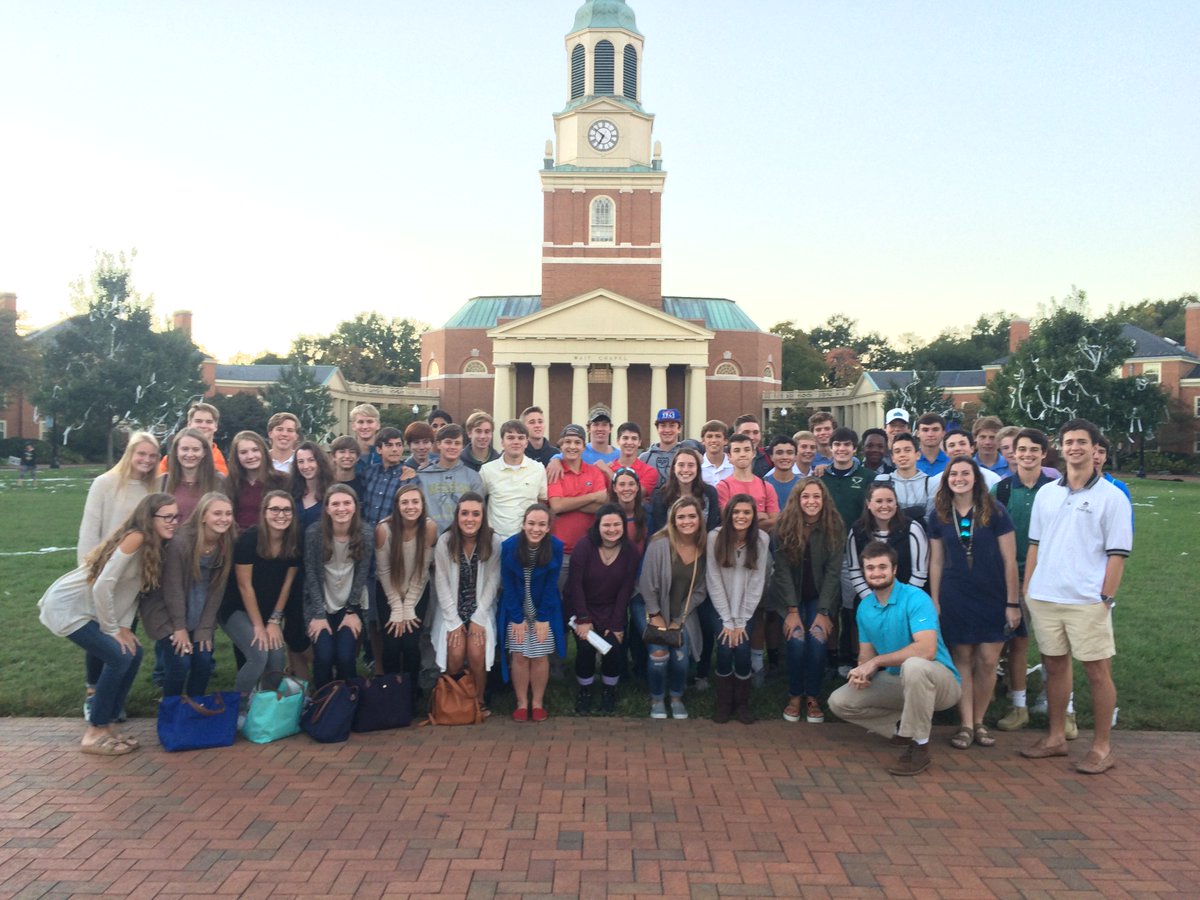Wesleyan's College Tour visited alums at Wake Forest University on the first stop on their tour. #wolvesforlife