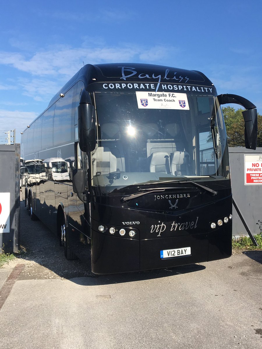 That's the team coach on its way, huge good luck to @nbullmargatefc and his <a href="/margate_fc/">Margate FC</a> players tonight! #FACup
