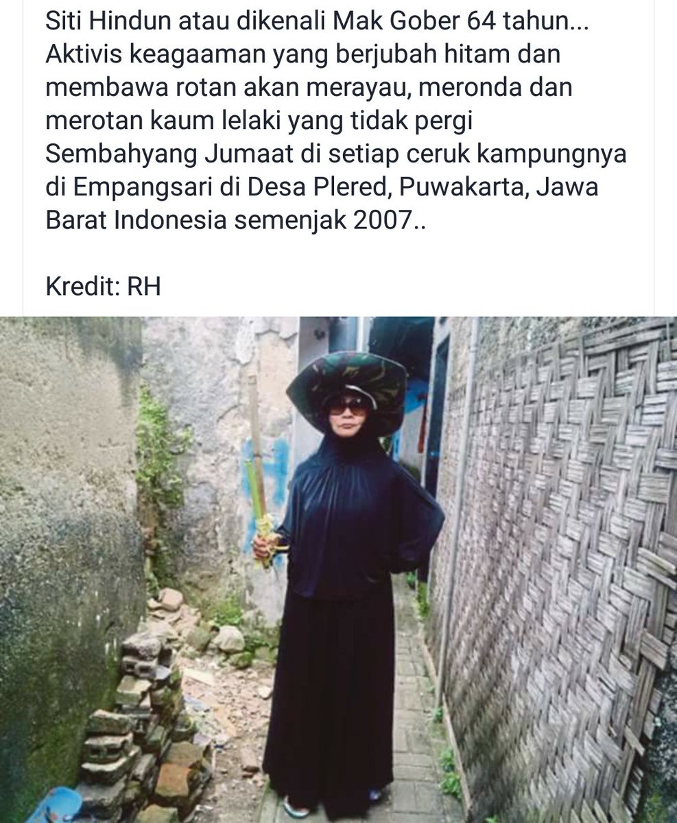 payedd's tweet photo. Dekat Malaysia perlu ada orang macam ni. Kalau malas pergi solat jumaat biar kena hambat dengan Mak Gober! Haha. https://t.co/fWfykoDqfH