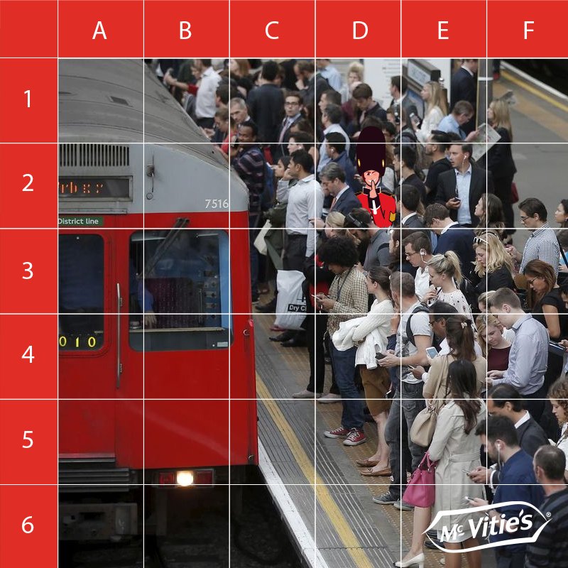 Allez, soyez sympas et aidez-nous à le retrouver en indiquant sa position sur cette image. #MCVITIES #QUIZZ 2/2