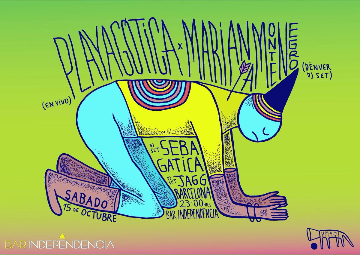 GoticaPlaya's tweet photo. Y el sábado llegaremos a #valdivia junto a mari dënver y su Dj Set en Bar Independencia 
#umamidiscos #playagotica https://t.co/6Aikb4kEjZ