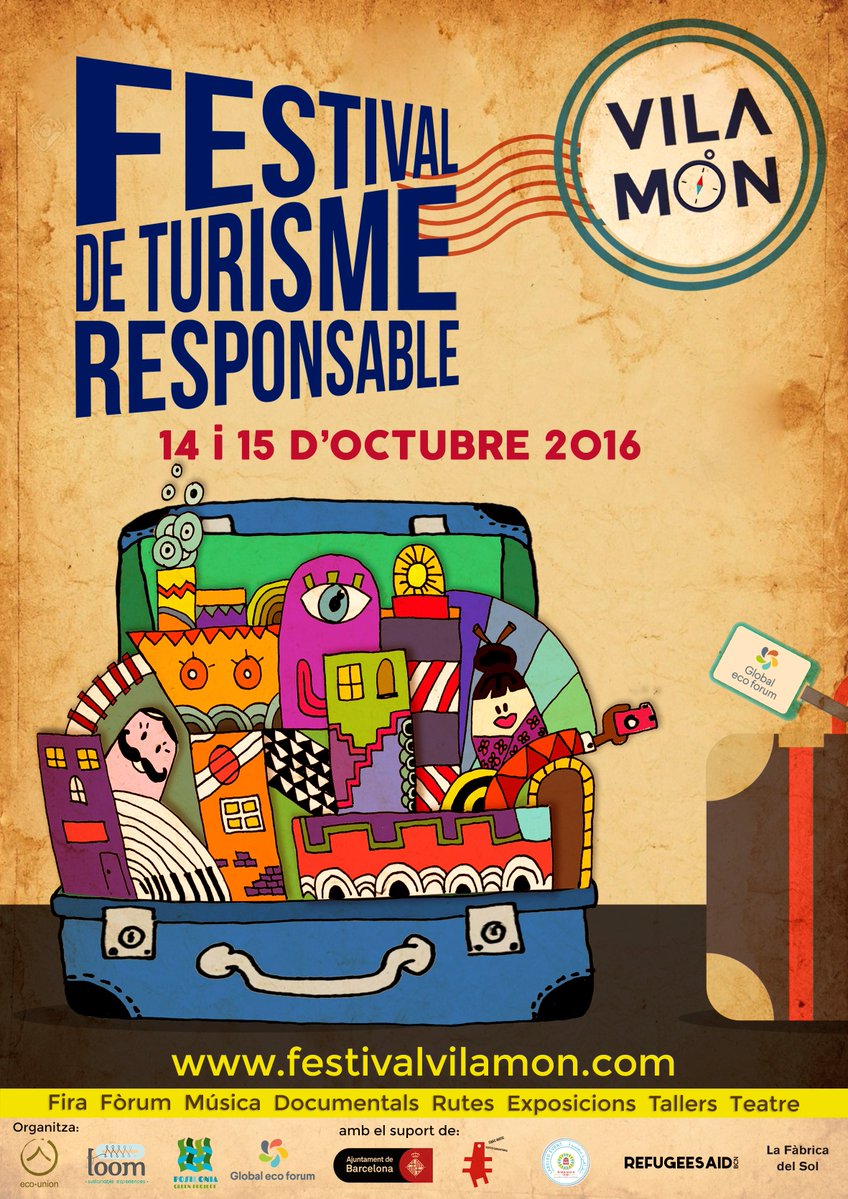 barcelona_010's tweet photo. Festival del #Turisme Responsable de #Barcelona d'octubre https://t.co/DakG0dS6ud @VilaMonBCN #vilamon2016 #guiabcn https://t.co/JMkveJFftB