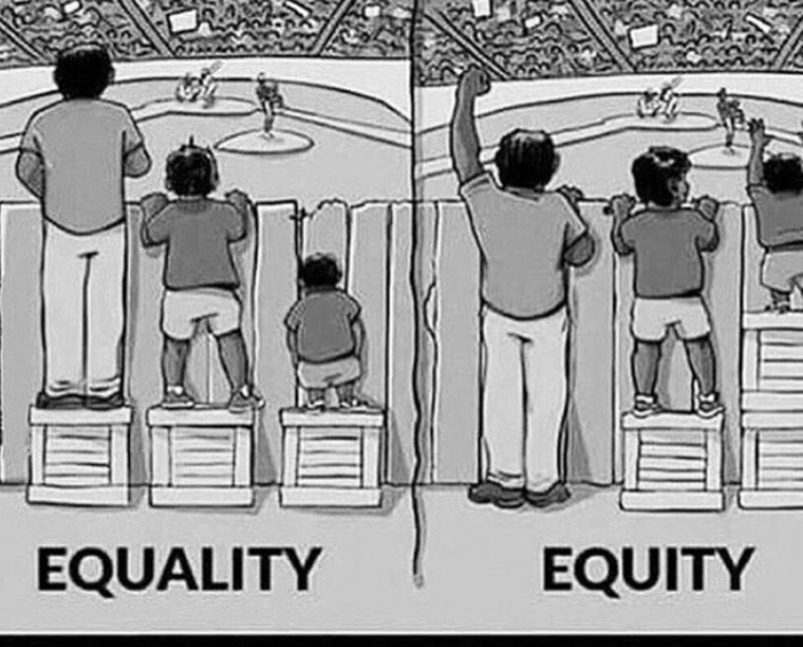VVImelda's tweet photo. Equality vs equity #equality #equity #people https://t.co/sG4kYjNHx7