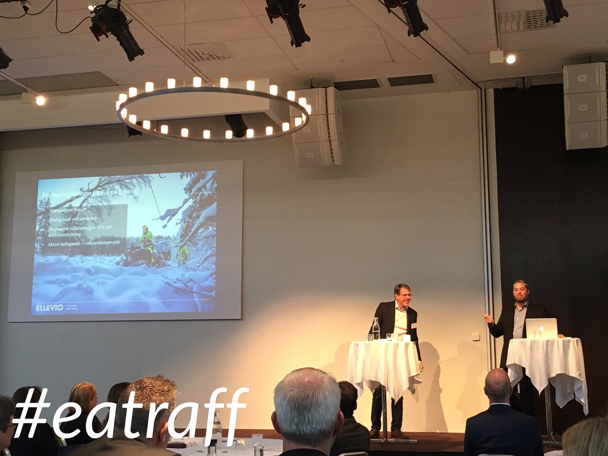 Dialog med verksamhet och pragmatisk hållning till EA är framgångsfaktorer vid <a href="/EllevioAB/">Ellevio</a> transformation. #eatraff