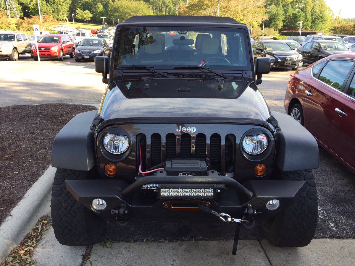 Found this nice beauty at work today...  Looked a little clean but we won't hold that against them... 😂#cardedbythejeepmafia