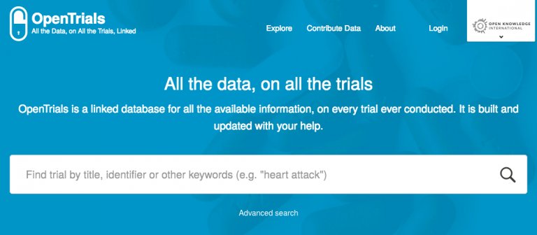 HealthIsCool's tweet photo. Linking all the data from #clinicaltrials , @opentrials launches beta at @WorldHealthSmt https://t.co/XbU7L3fWxf #innovation https://t.co/XKhbQoFnpe