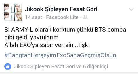 Lay'e kötü yorum yapan ARMY ler hakkında ss atar mısınız
Alttaki foto dışında🤔 #ARMY-L