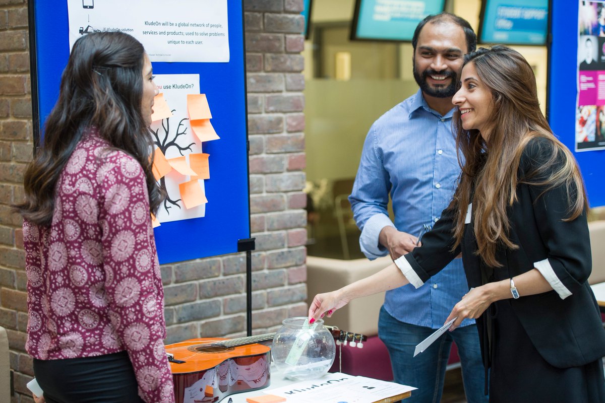 KingstonUni's tweet photo. Check out highlights of the @KUEnterprise launch where high-flying alumni pitched 'dragons' for investment #MadeinKU https://t.co/lUsYiaJGcT https://t.co/x2gDhJj27p