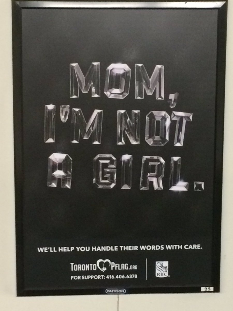 Great subway poster <a href="/Pflagtoronto/">Pflag Toronto</a>!