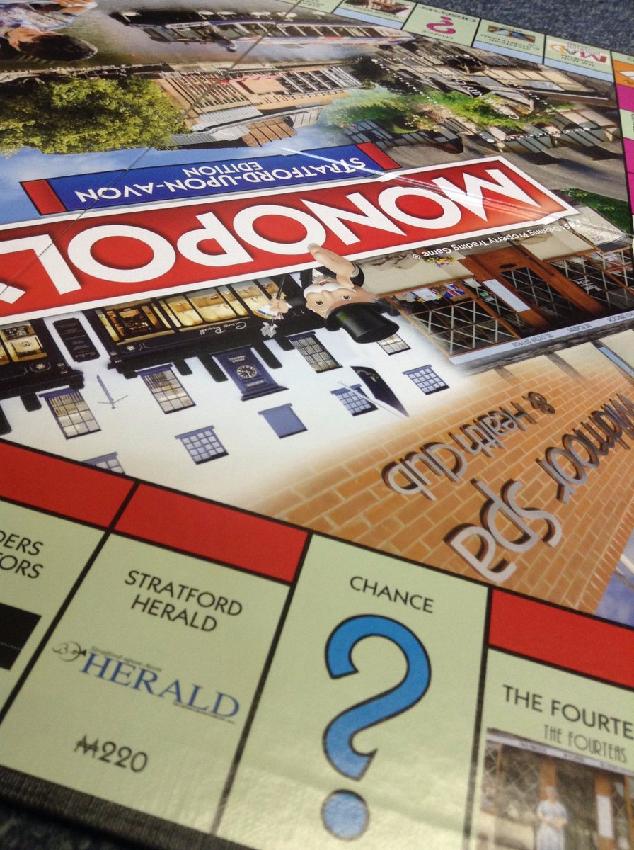 MONOPOLY EXCLUSIVE: First look at the new #StratforduponAvon board, we're on it and the first to get our hands on a copy. On sale Thursday!