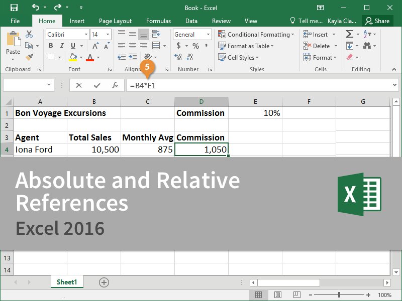 CustomGuide's tweet image. ☑️  #Microsoft #Excel 2016 - Master Absolute and Relative References in 3 Minutes! 🕟 📚 customguide.com/lotw-master-ab… #CustomGuide