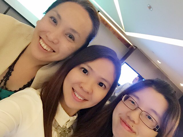 Ivlynteo's tweet photo. My #LifeatSage is full of smile and fun with this 2 ladies! @carolynsee and @Reginatjm #SageKickOffs https://t.co/z8etJQFzPk