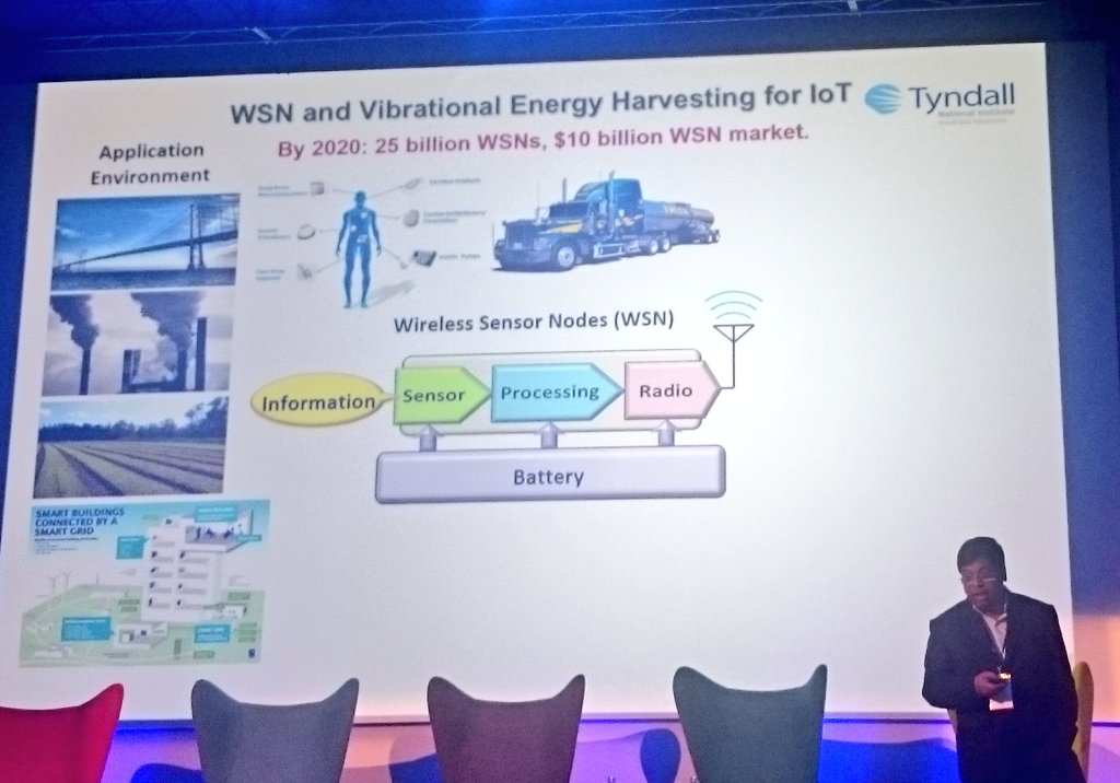 TyndallInstitut's tweet photo. Saibal Roy presents on Advances in energy transducers power density for real-life applications #TyndallTech16 https://t.co/KcbrgIIdXd