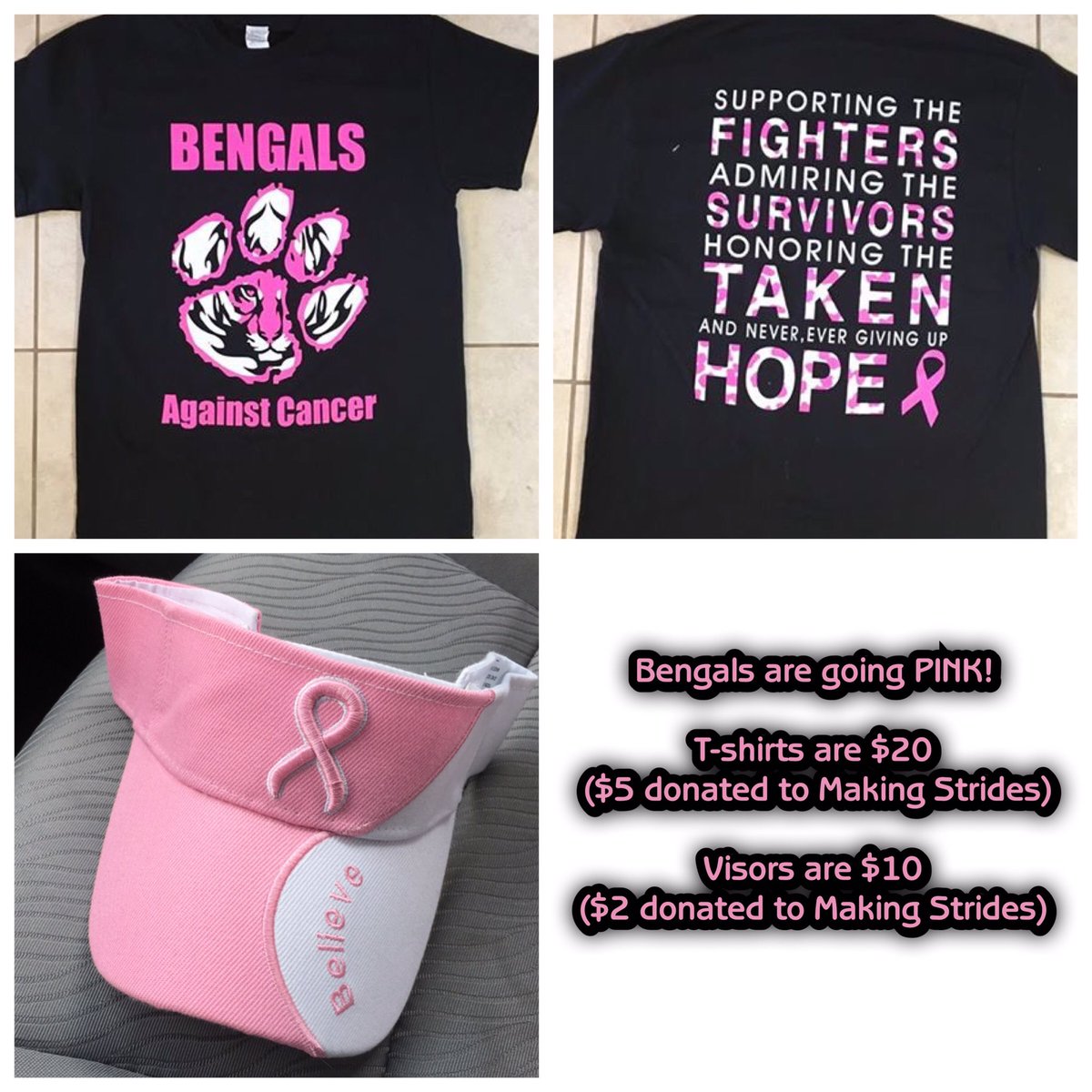 _piperhsband's tweet photo. Bengals are going Pink!Get a shirt,see Mr.Jackson or email piperhsmusic@gmail.com @piperprincipal @bengalnationap @MsGeus @Piper_Athletics https://t.co/ygnV8ypL2B