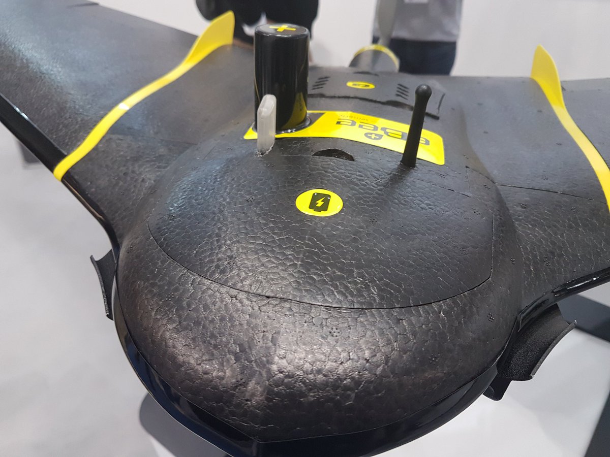 MarkP_KOREC's tweet photo. The New @sensefly eBee RTK plus in all its beauty @InsideIntergeo. @KORECGroup https://t.co/QGvP5cRiT3