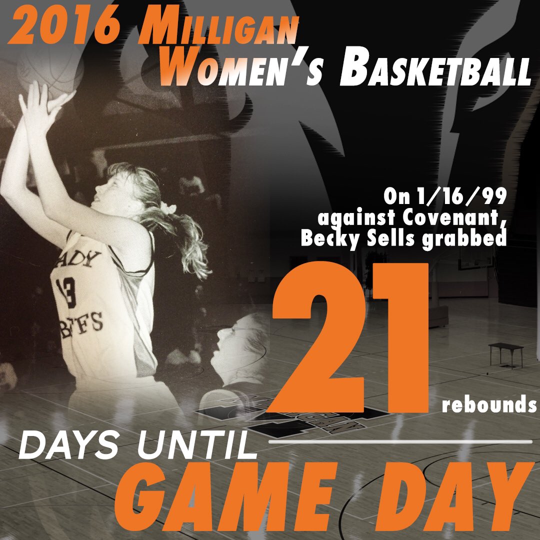 MilliganWBB's tweet image. Becky Sells makes her second individual appearance in the countdown. She is Milligan's all-time leading rebounder! 1 day closer...#BuffBall