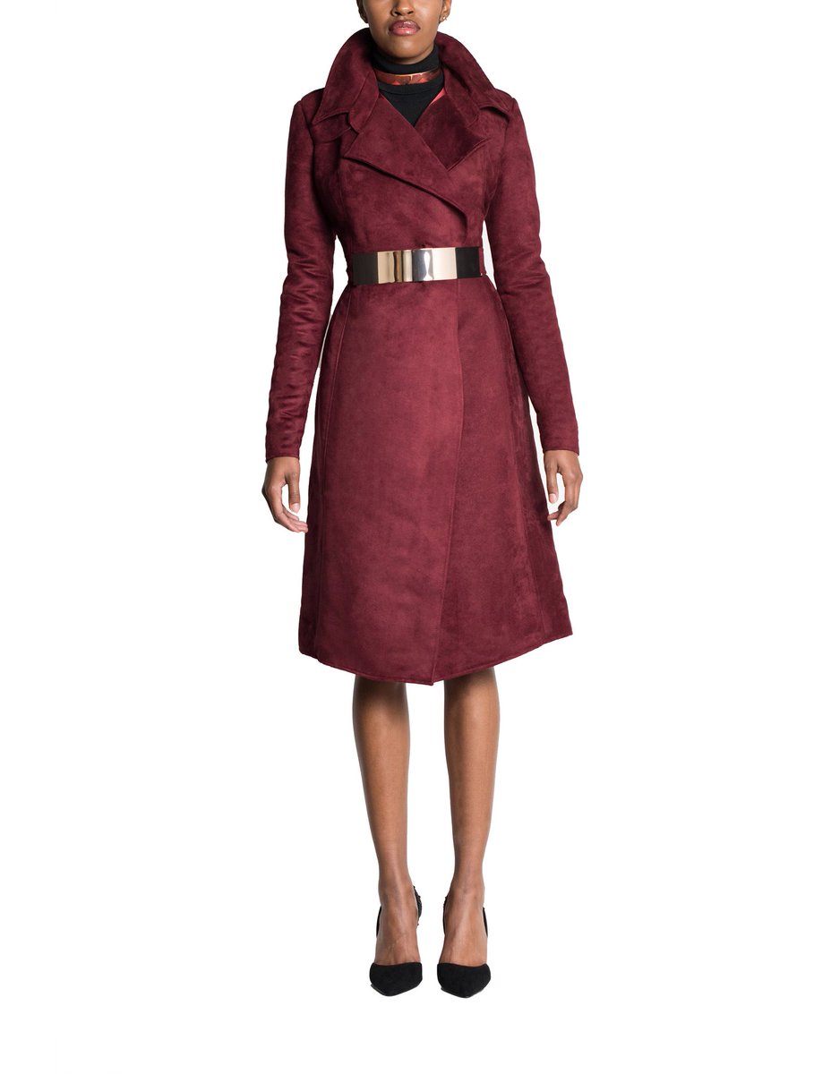 modelatelier's tweet photo. It's time to up your coat game and add this beautiful cranberry color trench coat to your wardrobe. #shopmodelatelier #teamtall #coats https://t.co/ZEU70GeKgO
