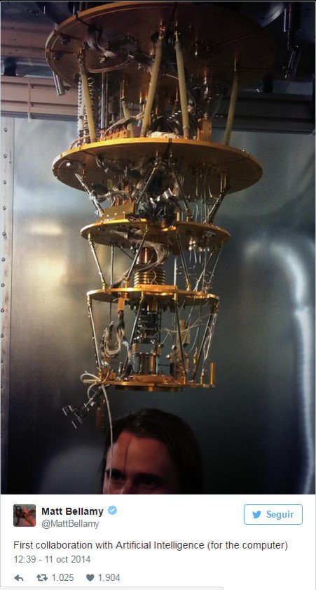 maria_nero's tweet photo. Oct 11 2014 #MuseHistory Matt visited #DWaveSystems #quantumcomputing in #Burnaby #Canada I love it when he's #Geeky #Muse https://t.co/YTKFRppE1A