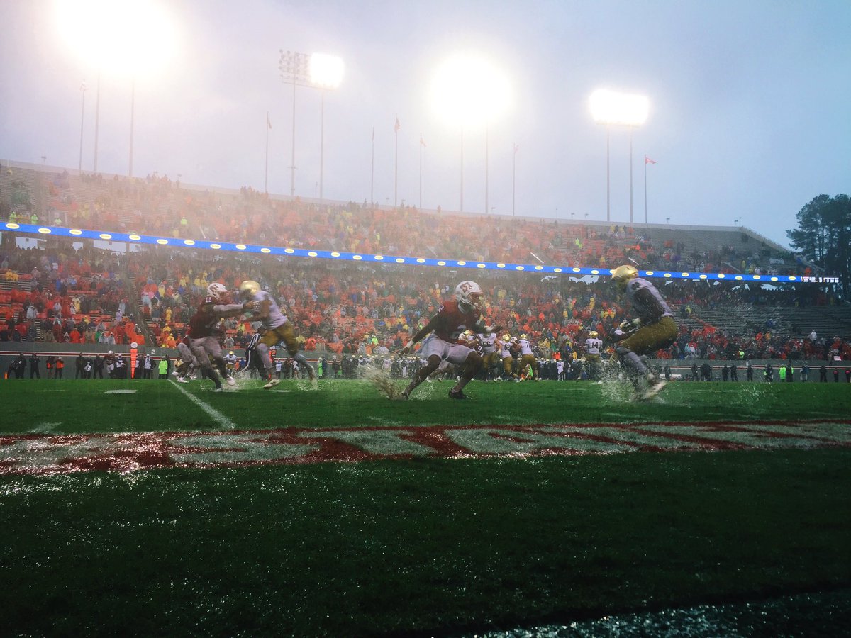 NCState's tweet photo. Game of inches. #CF50 #STATEment https://t.co/Ev6UPrS3mT