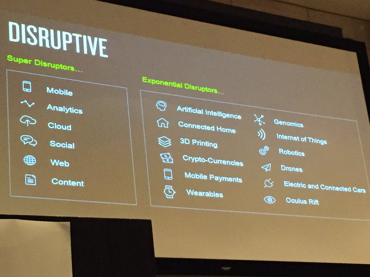 NerushkaBowan's tweet image. @adaoV1SA from @DeloitteDIGI_SA mentions &quot;exponential disruptors&quot; which includes AI, robotics, drones, genomics #ITWebDigital