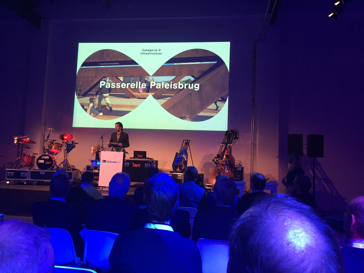 Paleisbrug Den Bosch, winnaar Staalprijs, categorie infrastructuur. Gefeliciteerd <a href="/vdBee/">Hans v.d. Bersselaar</a>. Trots!