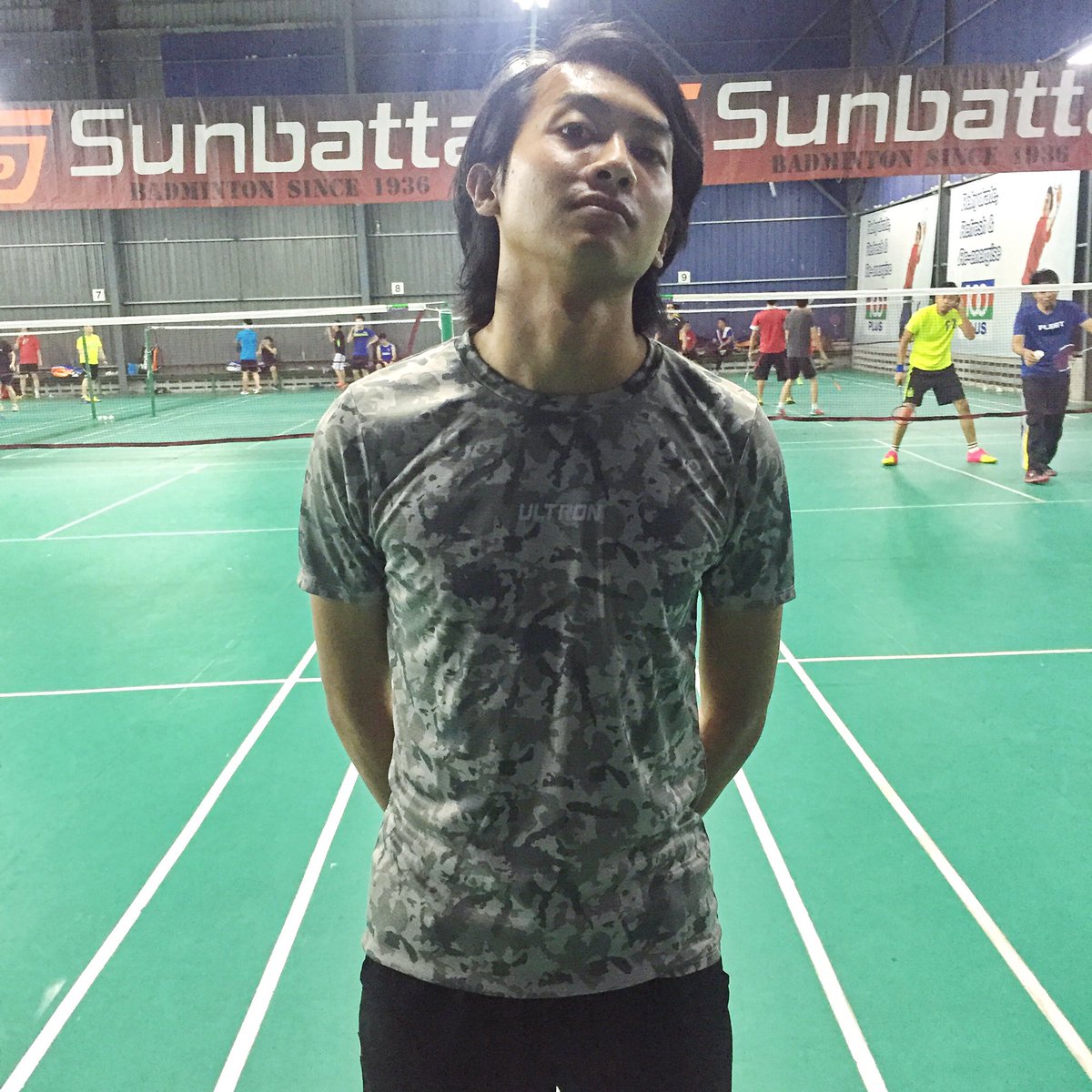 DeenMadian's tweet photo. Ayuh bersukan! Pakai baju camouflage untuk penyamaran di atas court! Hihi.
#microdry #ultronkl #teamultron @UltronCo https://t.co/5M0A4Tf47E