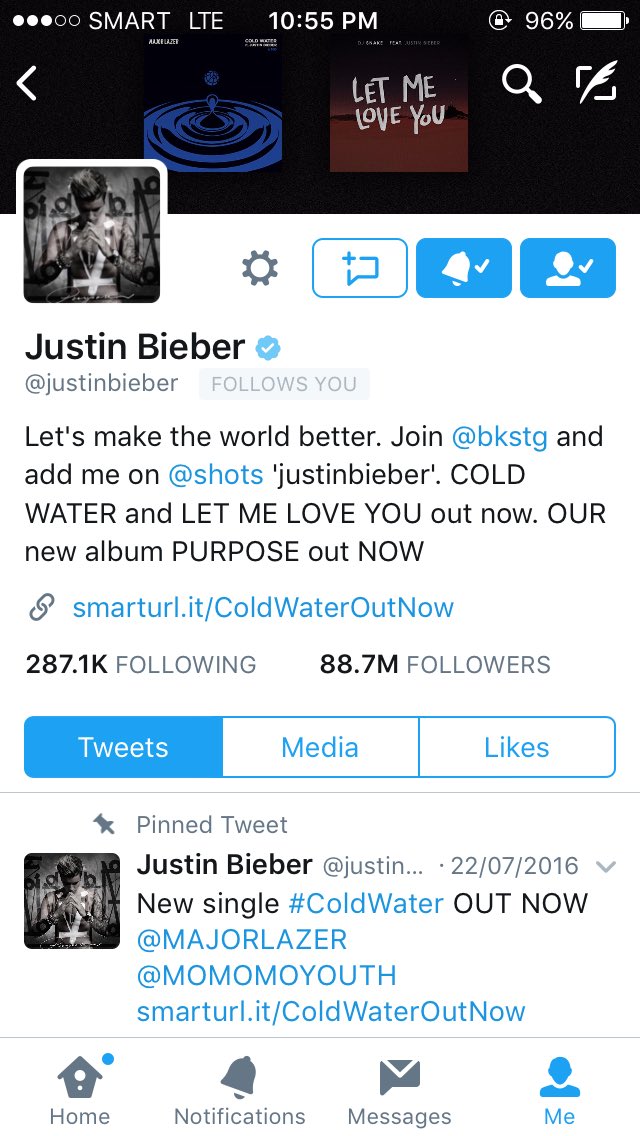 btsjkoo's tweet photo. JUSTIN FINALLY FOLLOWED ME OMG OMG DREAMS DO COME TRUE. I'M SHAKING OMG 😭💖✨ I LOVE YOU SO MUCH YOU MADE MY DAY @justinbieber https://t.co/Z4tOJ2X9zF