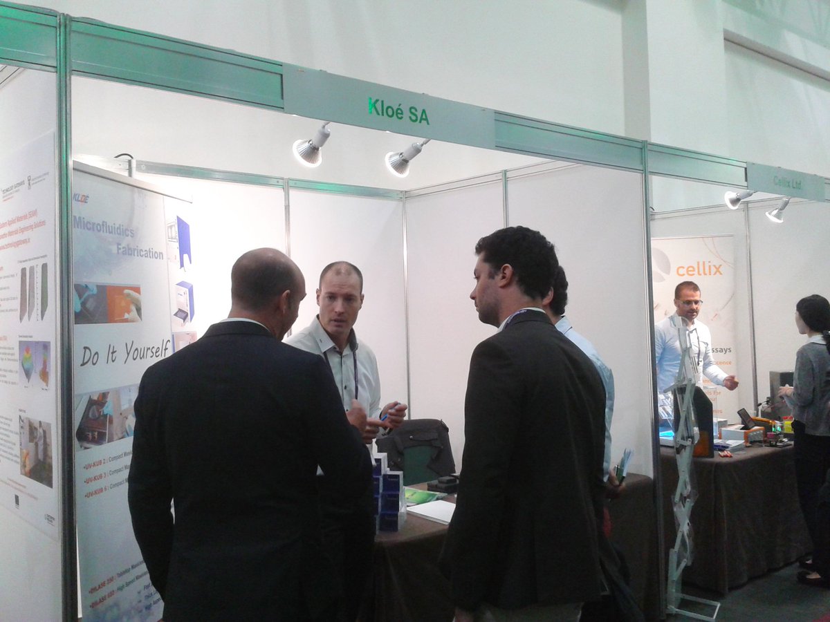 Kloe_com's tweet photo. Mr Brillouet the #ProductionManager exchanges with people. We're very pleased to have you here &amp; waiting for the others! @MicroTAS2016 https://t.co/4OkI4qfWdC