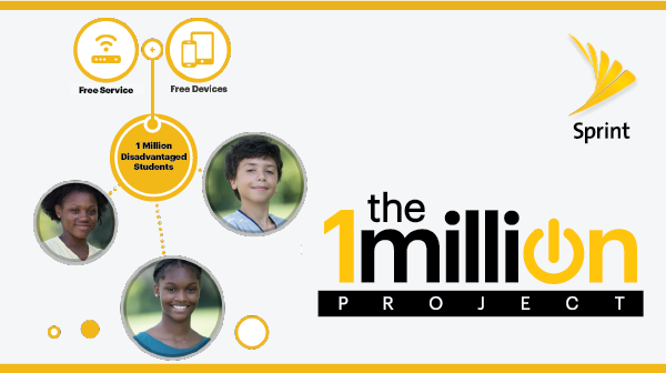 marceloclaure's tweet photo. 5/ @Sprint announces the #1MillionProject, providing 1M disadvantaged students w/ free wireless devices &amp; service. https://t.co/6oAeZ8w48c https://t.co/nwmQbQtokP