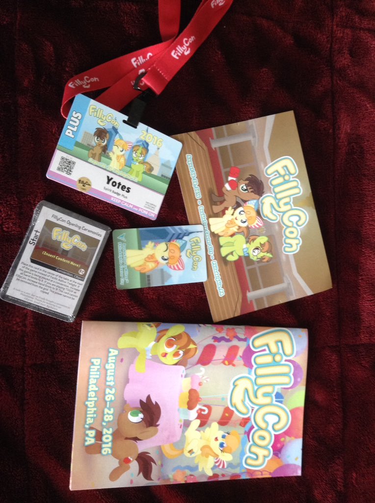 TonyYotes's tweet photo. My #FillyCon spirit badge arrived! But not the plushies though... Sorry I couldn't make it guys! https://t.co/dPznJ4jS01