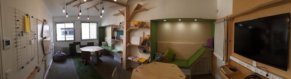 GreenFlex's tweet photo. #InsideGF Notre salle Inno, réalisée par @Okoni_Official, est prête ! Parfaite pour nous inspirer un #GoodFuture ! https://t.co/uuIy2UEzvv