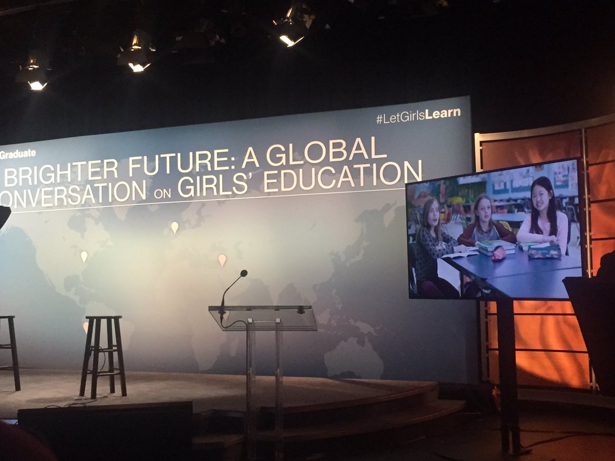 tweetclarita's tweet image. @Skype challenging girls to #makewhatsnext at #DayoftheGirl #letgirlslearn getting ready for @FLOTUS