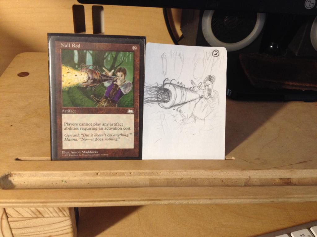 doosobject's tweet photo. Playtest-rod, to title or not? https://t.co/LERVR5MaY0