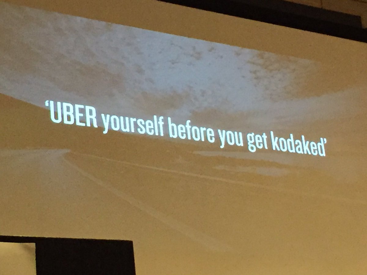 NerushkaBowan's tweet image. Love this! Quote of the day: &quot;UBER yourself before you get kodaked&quot; @adaoV1SA #ITWebDigital