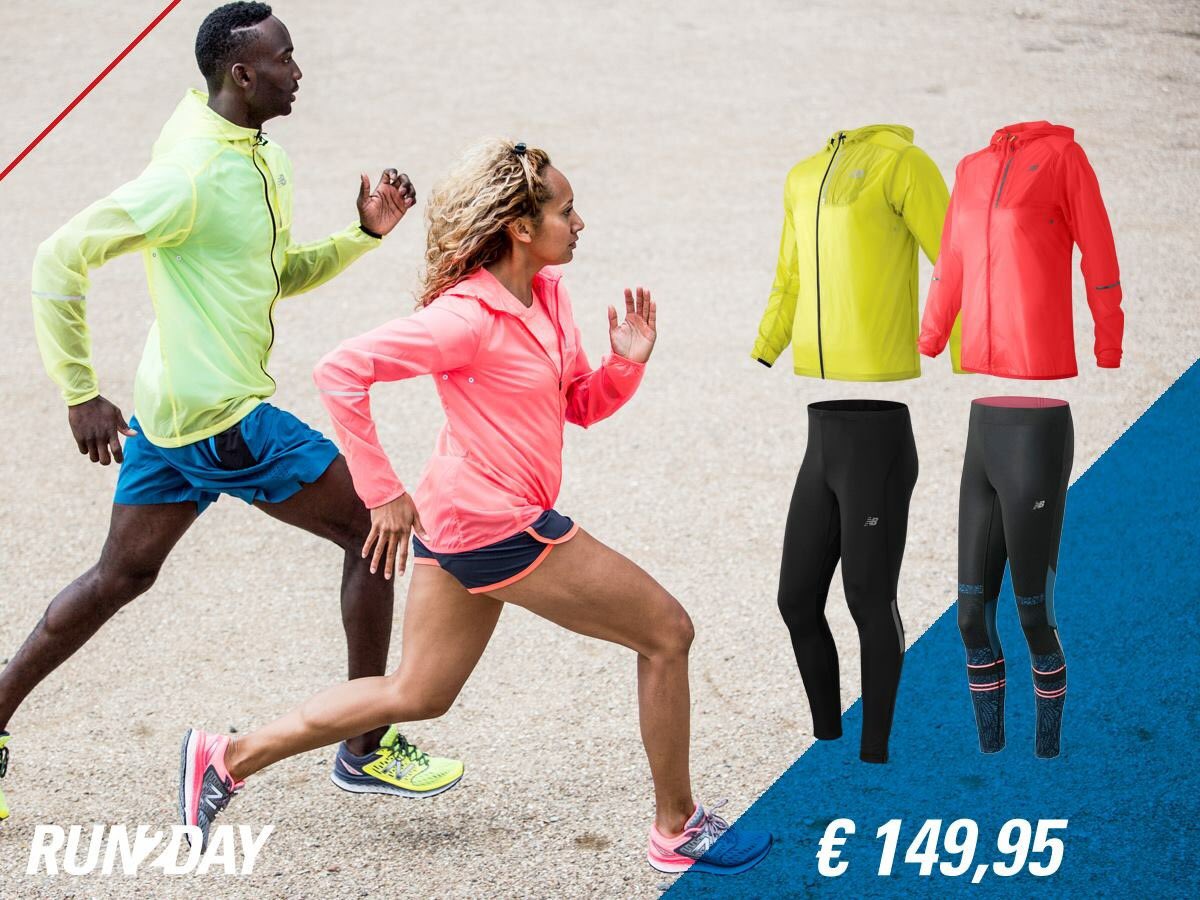 NEW BALANCE actieset jack en tight nu samen 149,95 euro