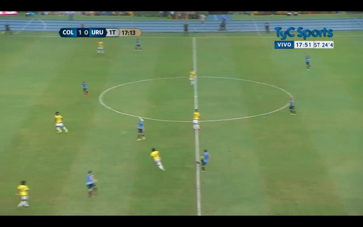 analyst_futbol's tweet photo. Adelanta sus líneas #uruguay ante el primer gol de #colombia #clasificactorias #futbol https://t.co/U3DbDcfUTr