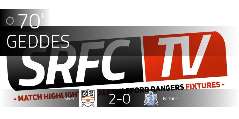 StaffRangersTV's tweet photo. 70° #STAvMAR 2-0: Goal! Sean Geddes (@staffrangersTV) scores! https://t.co/TF0H8LwH3p https://t.co/PPkPESaBQ6