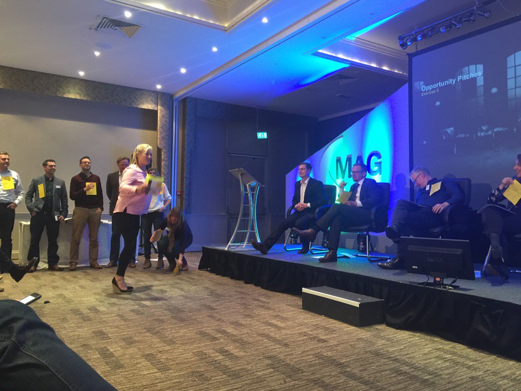 jjfcarr's tweet photo. Pitching for virtual investment - a memorable pitch by the 'arrive by car team'... #magility #actingschool https://t.co/yrFUJJbkUW