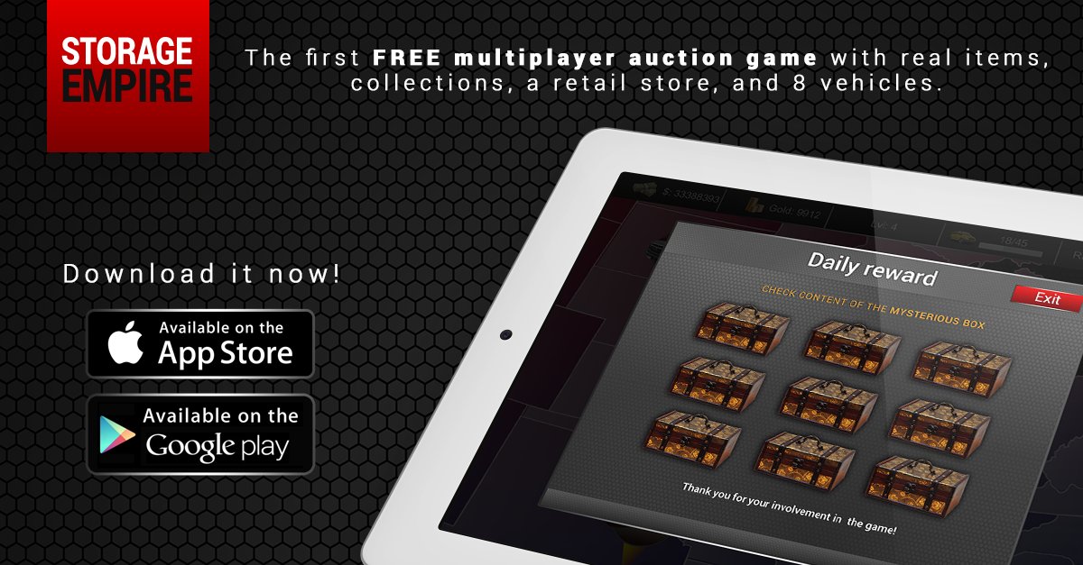 Storage_Empire's tweet photo. Daily Reward is for you! Play our #free #game every day! https://t.co/bzp6bhVPW2 #indiegame #screenshotsaturday #MobileGame #mobileapps https://t.co/uwj6TRyT2f