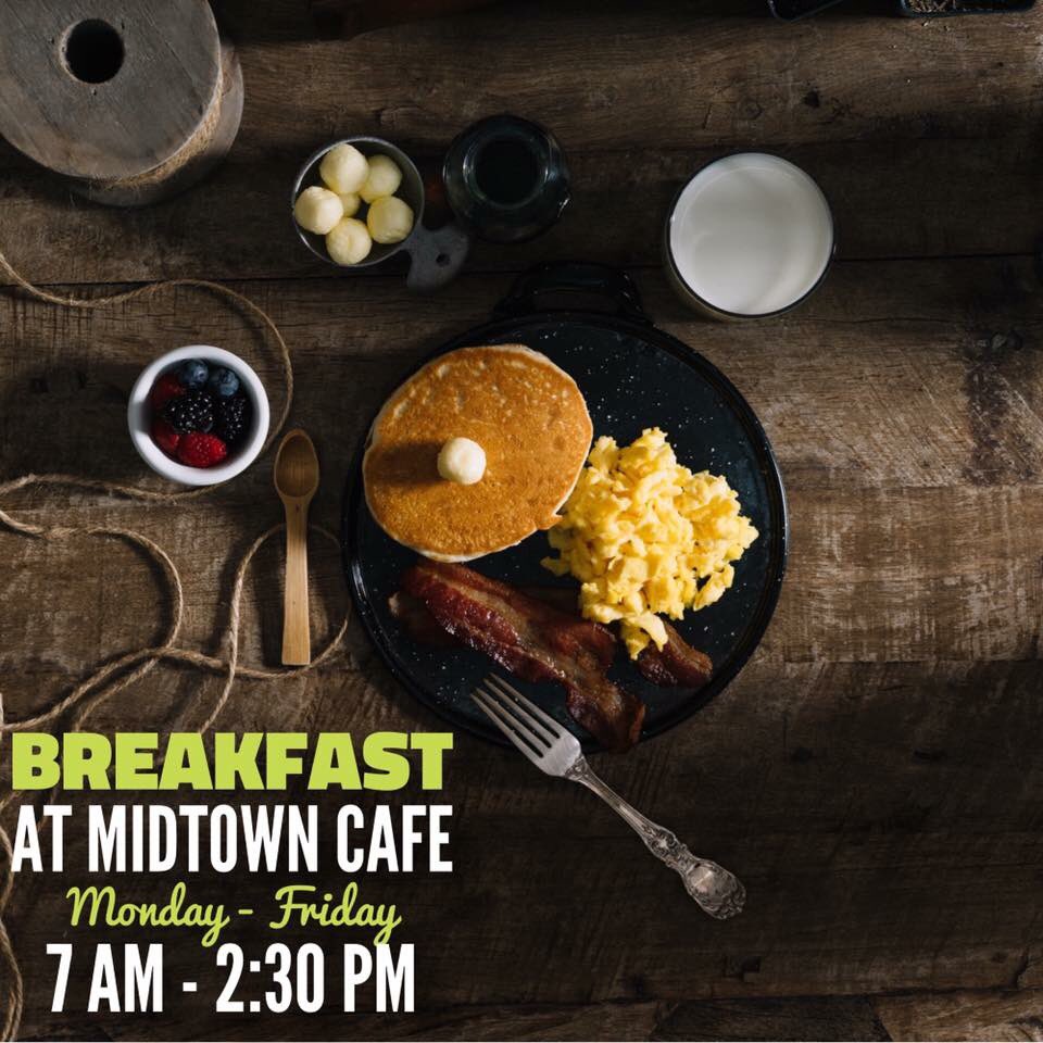 MidtownCafeNash's tweet photo. Don't forget to join us for breakfast Mon - Fri 7 A - 2:30 P. #breakfast #MorningMotivation https://t.co/Vc8b8hfy2U