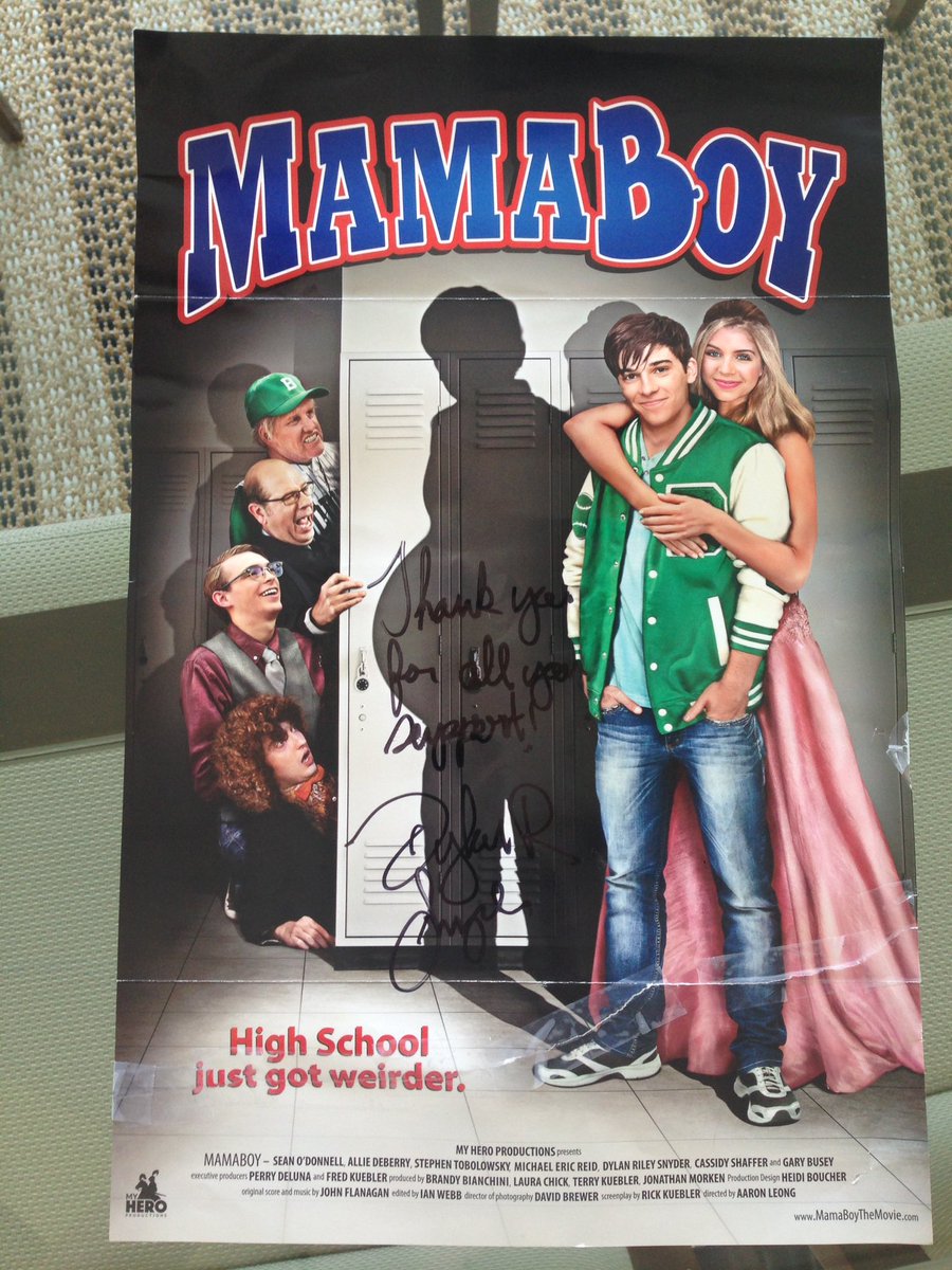 yourlovesagun's tweet photo. Big shout out to @MamaBoy_Movie for the signed poster and photo! 😊 Now that's 3 @DylanRSnyder signed things that I have! 😍❤️ https://t.co/jZiqxmECy2