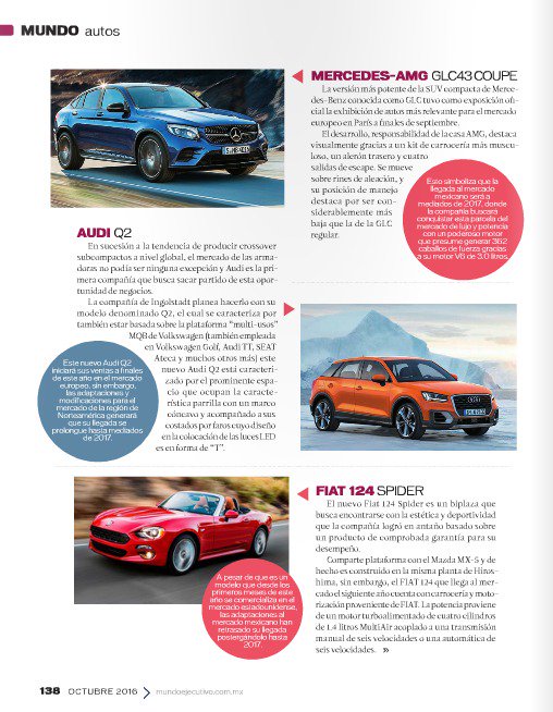 DiegoGuilbert's tweet photo. Vayan este mes por la revista @MundoEjecutivo y busquen el especial de #Autos2017 , donde aparecen los más esperados del año que entra. https://t.co/ufwGiSG7Zi