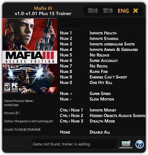 film Stratford på Avon udpege Mafia3mods on Twitter: "MAFIA 3: TRAINER (+15) [1.0 – 1.01]  https://t.co/3guN2SYIGt https://t.co/9rlC3zGWFU" / Twitter
