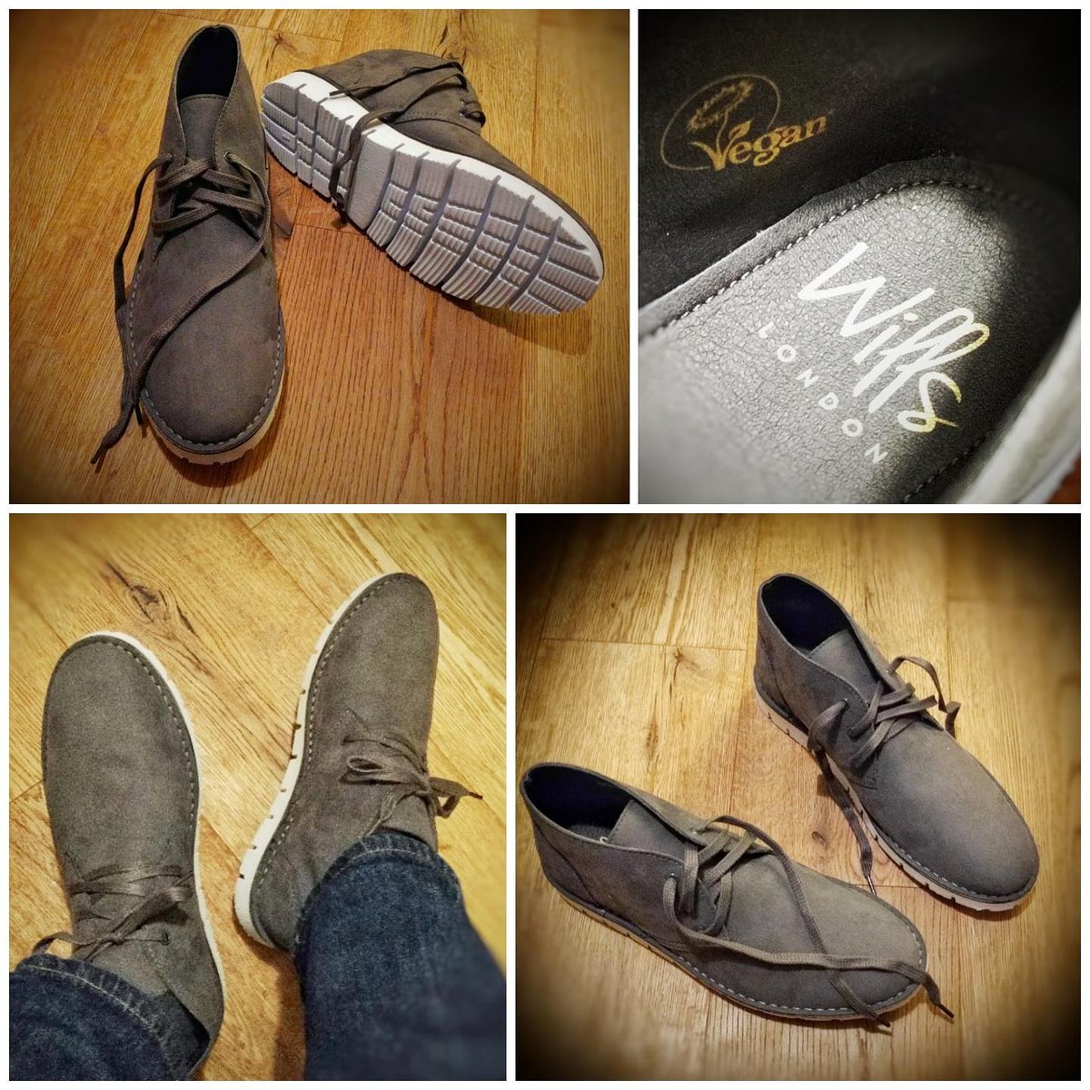 jamesclarke's tweet photo. Lovely new sports desert boots from @willsveganshoes #vegan #veganshoes #loveveganshoes 🌿👞😀 https://t.co/ZmY674ExJP