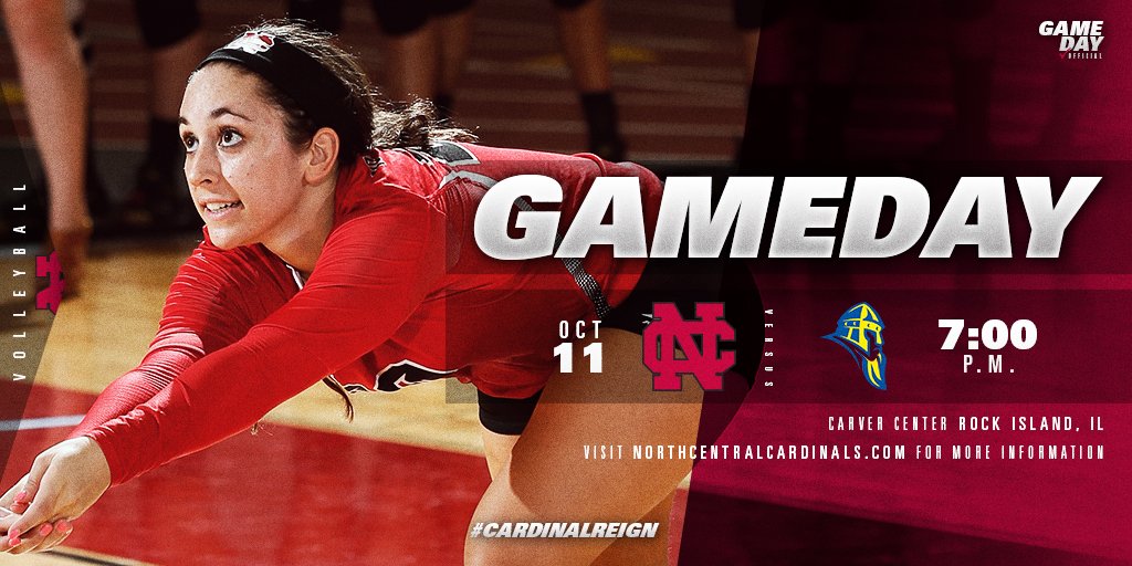 .<a href="/NCCVolleyball/">Karen Bunkenburg</a> travels to Augustana tonight, taking on the Vikings at 7 pm at Carver Arena. Watch live at: goo.gl/B8NnTR #WeAreNC