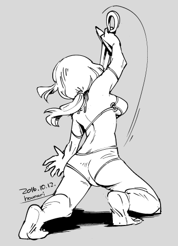 お絵描き:突き刺し 