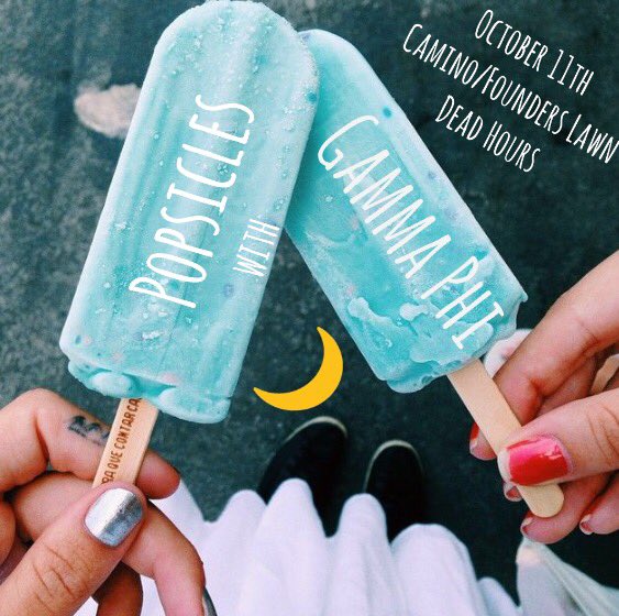 HAPPY TUESDAY! Come get some popsicles with Gphi today at dead hours!!!! We'd love to hang &amp; chat with you all😛💙