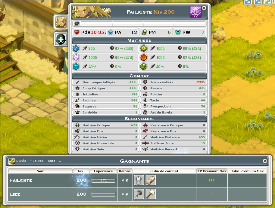 FailWakfu's tweet photo. Après 4 ans 7 mois 11 jours de Wakfu ! J'ai up à Tainéla où j'ai fait mes débuts dans l'univers d'Ankama Merci @Fhenris @Wakfu_FR #Level200 https://t.co/yPPNT0pbER